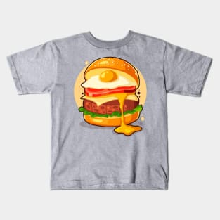 Hand Drawn Burger Illustration Kids T-Shirt